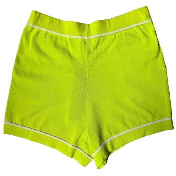 PINKO  Shorts Teverga - 1G176E Y7ZB Teverga - Yellow Green Size S - Picture 2 of 8
